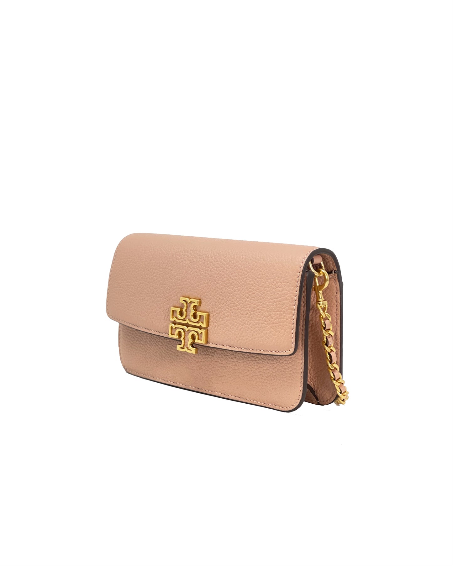 Tory Burch Light Meadowsweet Britten Chain Wallet With Wristlet