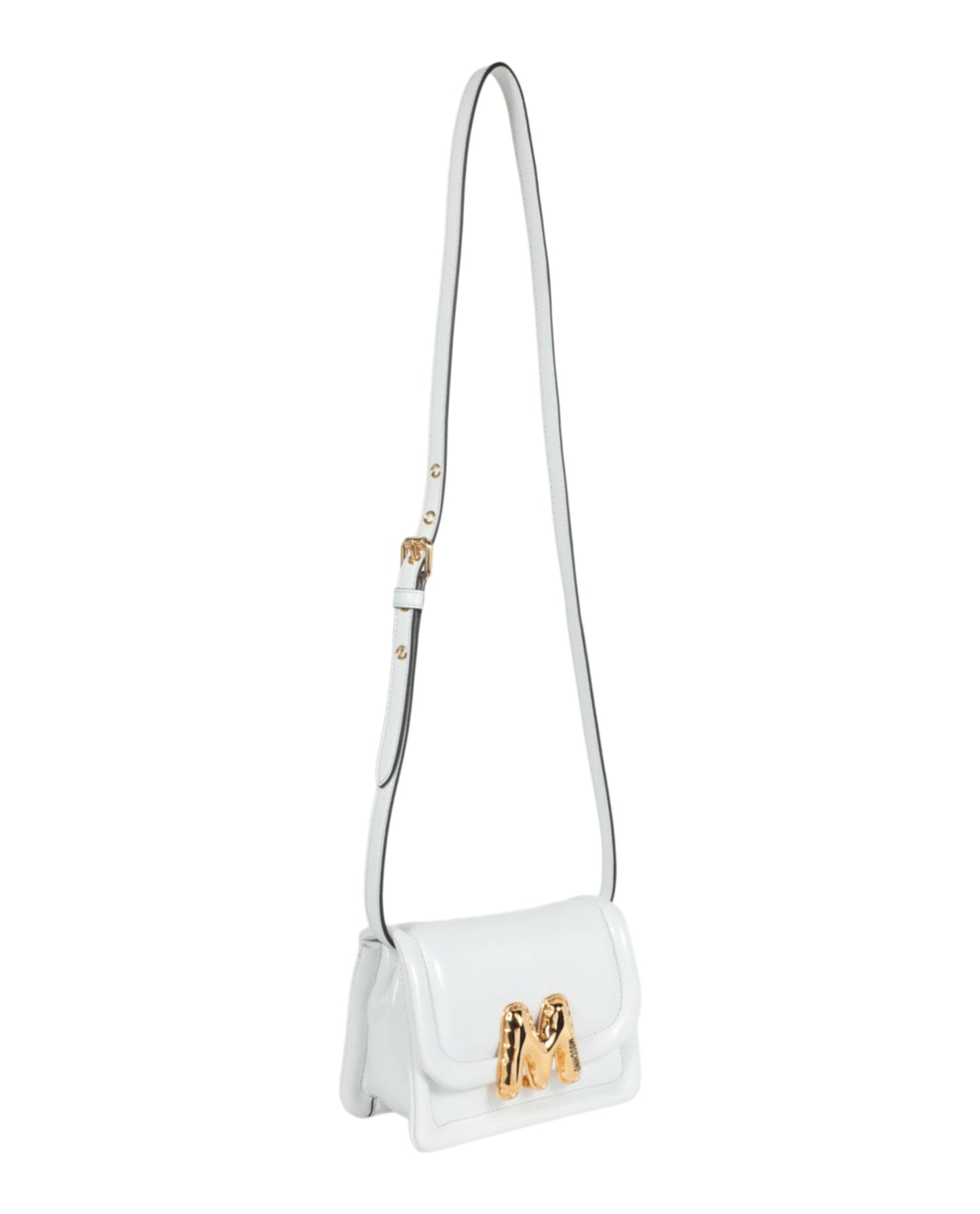 title:M Balloon Shoulder Bag;color:White