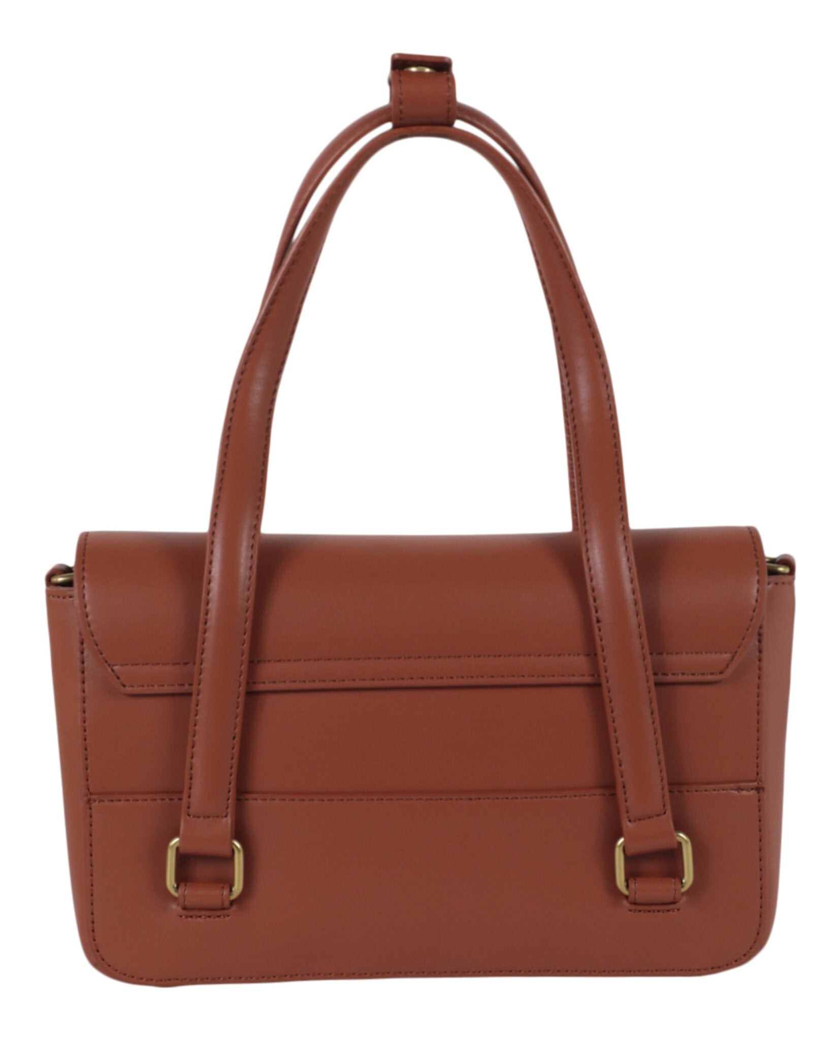 title:Just Cavalli Monochromatic Logo Small Shoulder Bag;color:Brown