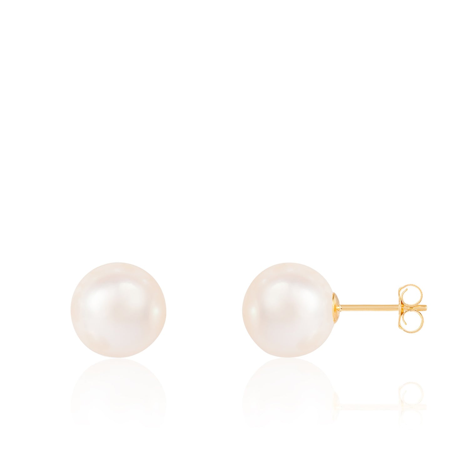 title:Splendid Pearls 9mm Pearl Stud Earrings;color:White