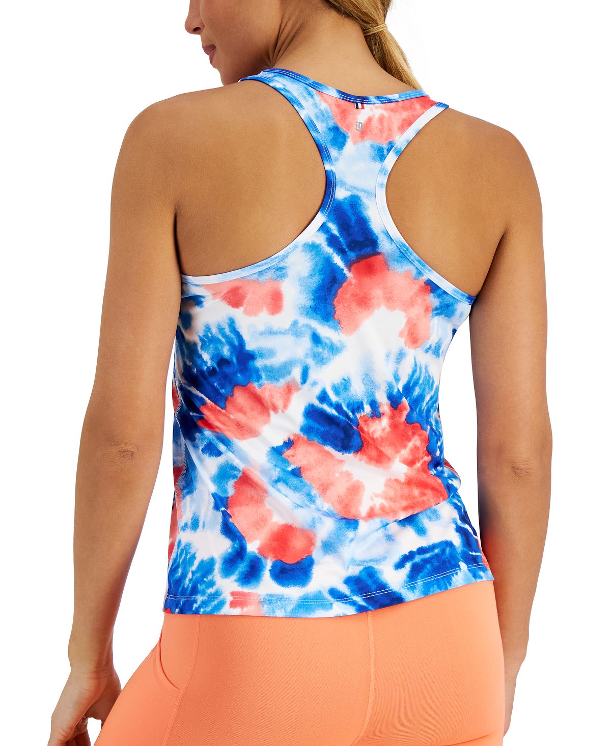 ID Ideology Women's Tie Dye Racerback Tank Blue