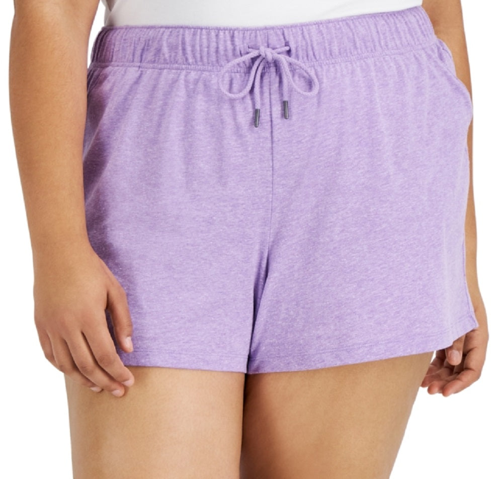 ID Ideology Women's Retro Recycled Drawstring Shorts Purple