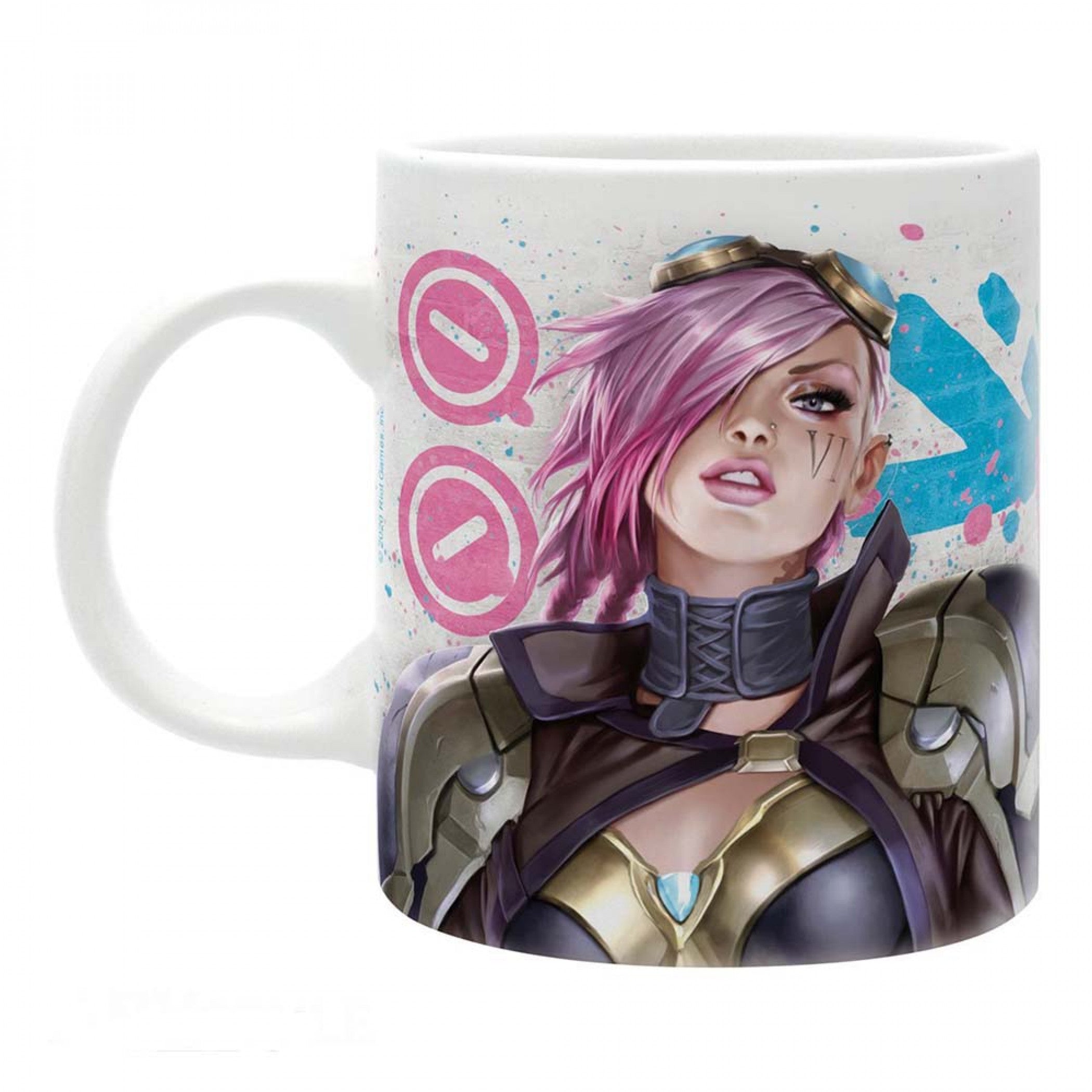 title:League of Legends Vi vs. Jinx 11oz. Ceramic Mug;color:White