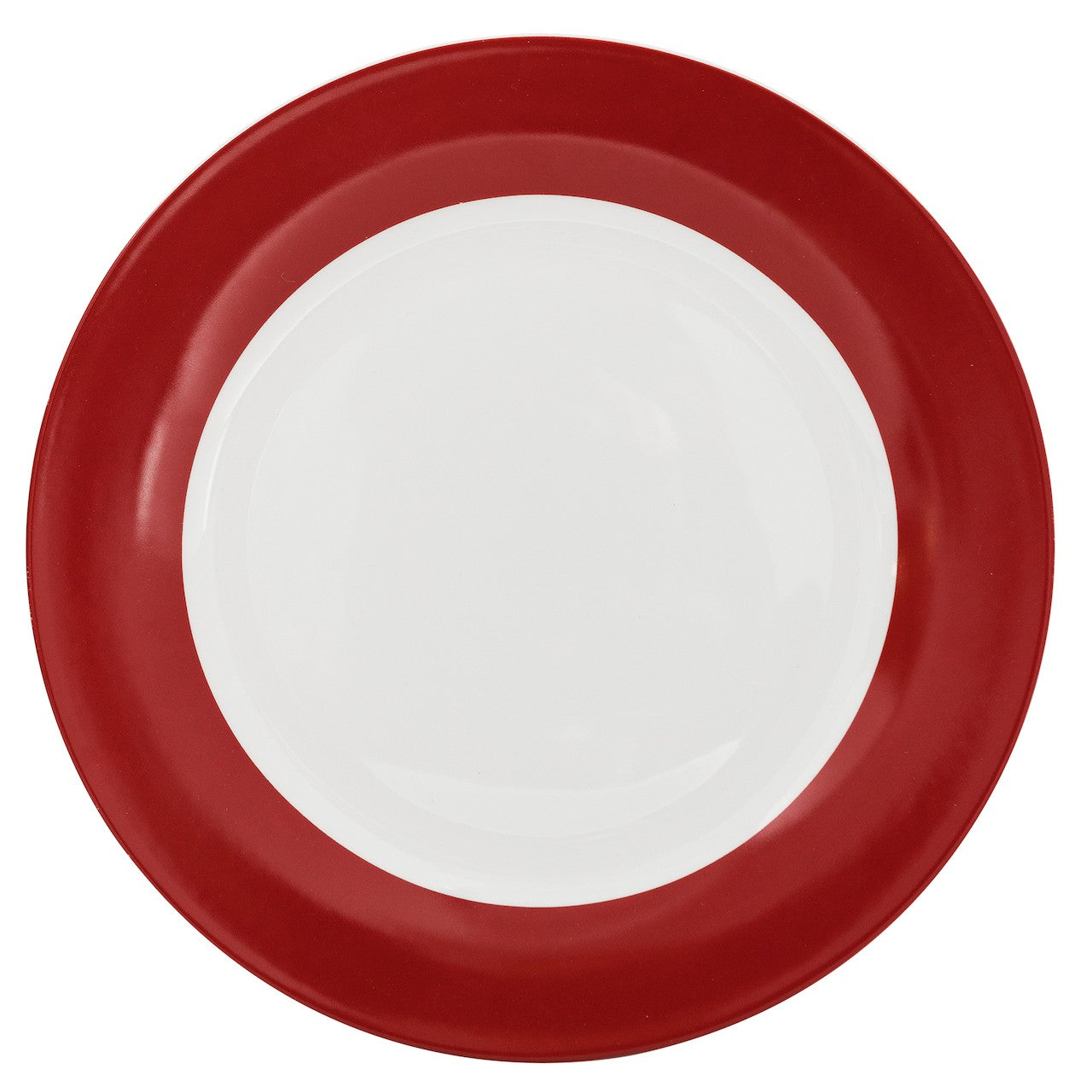 Safdie & Co. Dinnerset 12PC Rimmed Porcelain Rouge