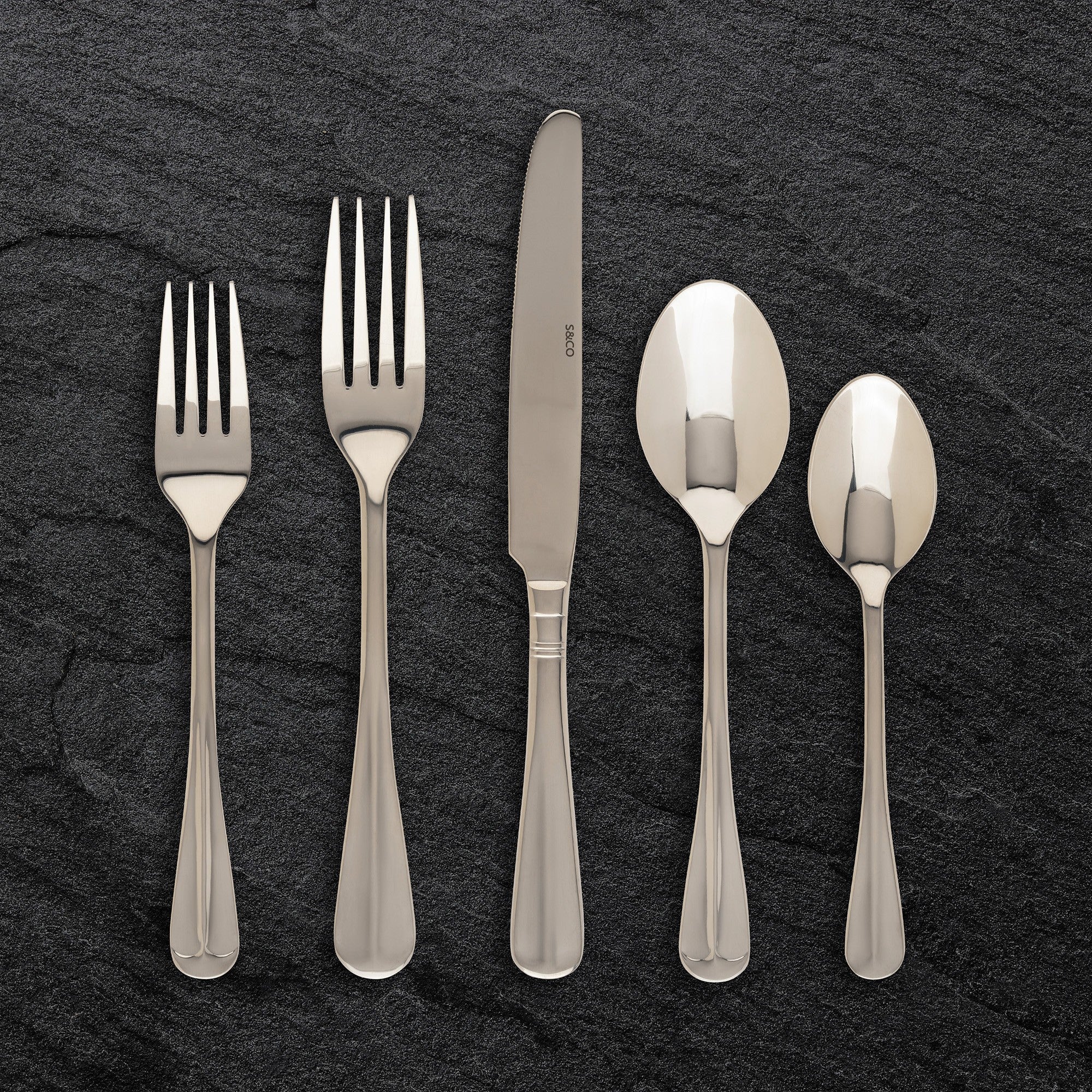 title:Safdie & Co. Gourmet Flatware Stainless Steel 20PC Berkley;color:Silver