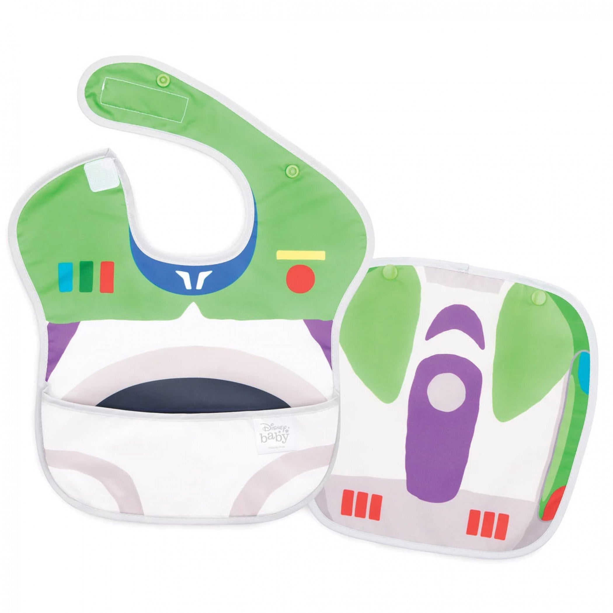 title:Toy Story Buzz Lightyear Bib;color:White
