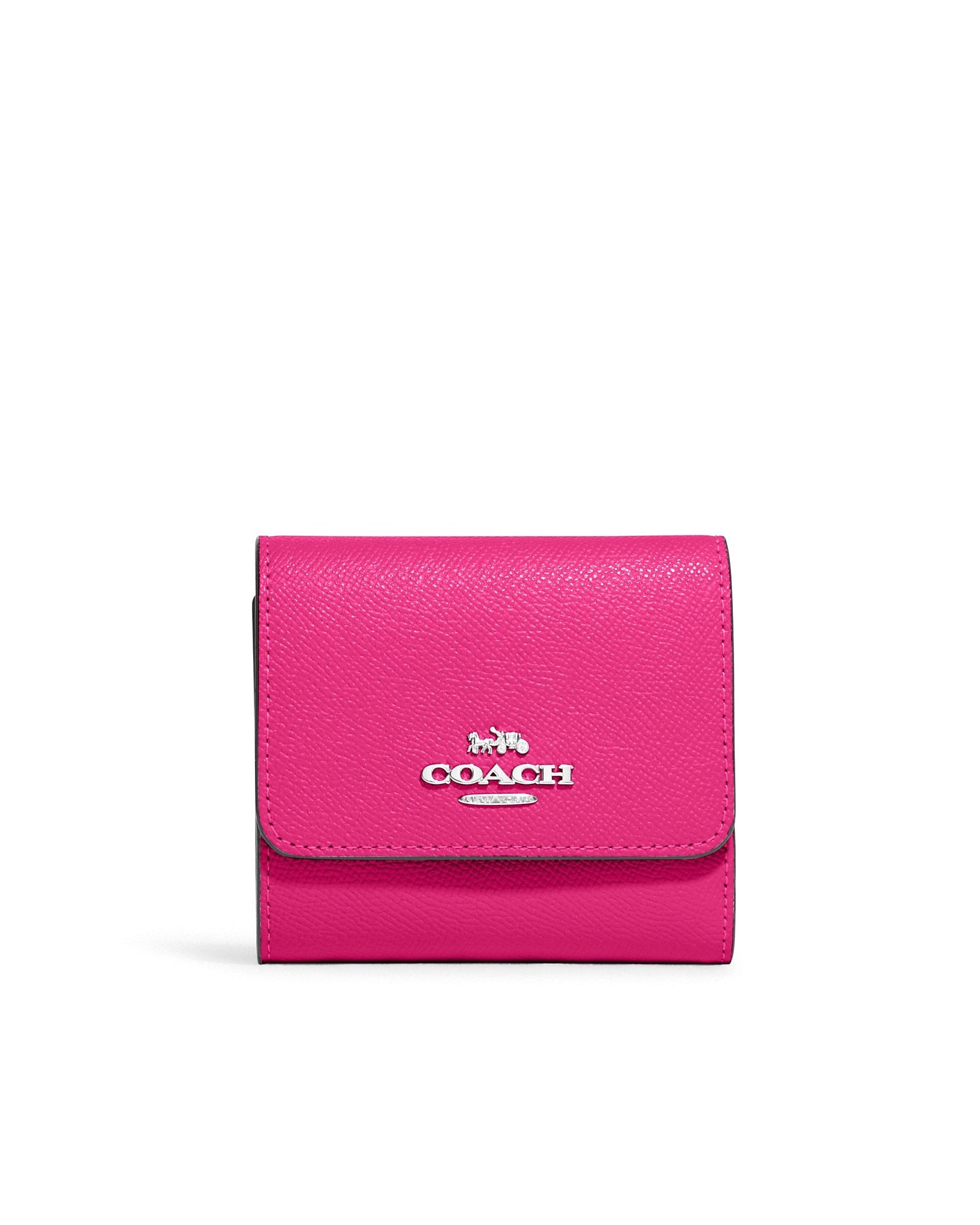 title:Coach Women's Small Trifold Wallet;color:Cerise