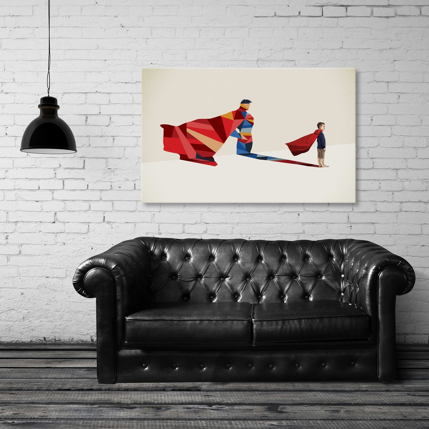 Walking Shadow, Hero Fine Art Stretched Canvas