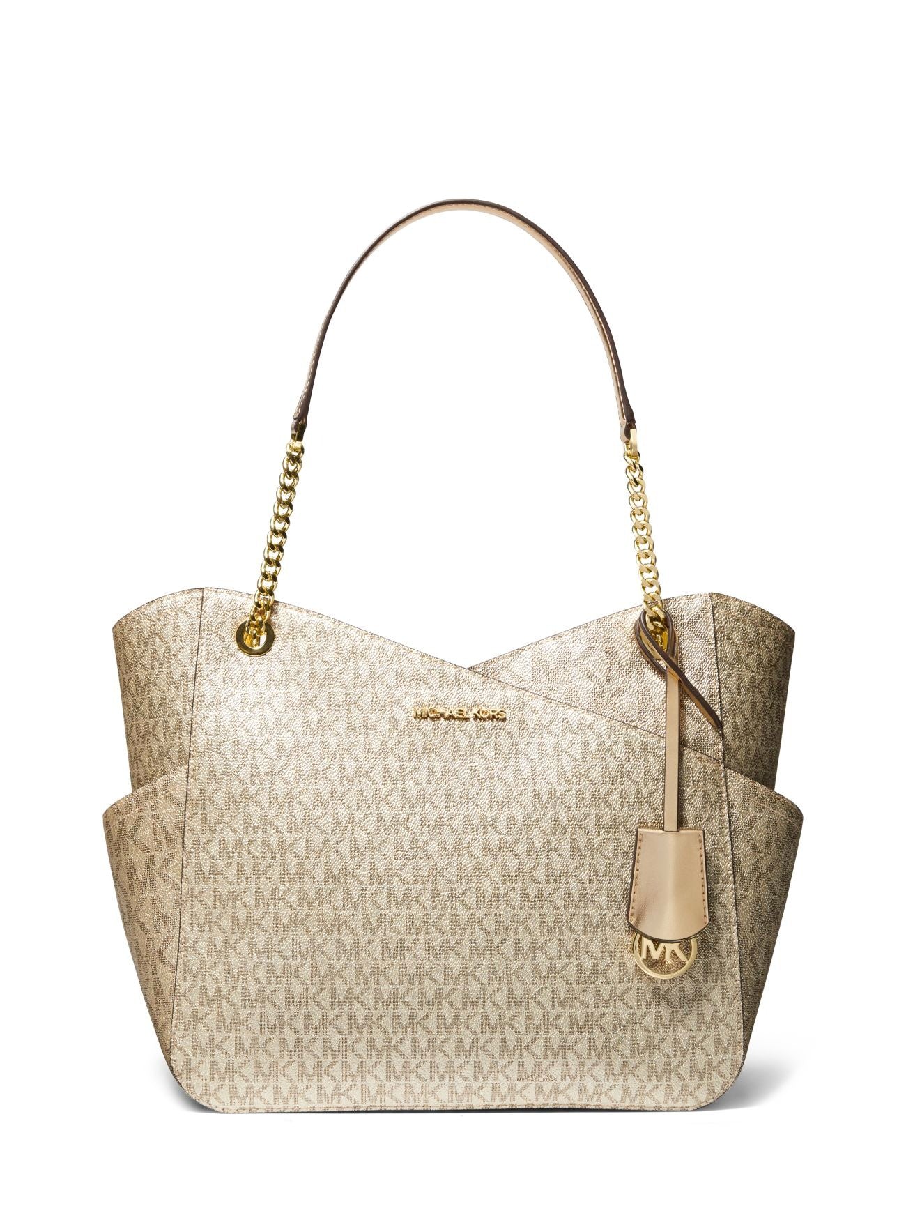 Jet set large metallic logo crossbody bag Clearance