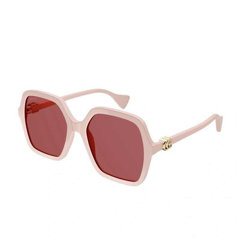 Gucci  Ivory Square Frame Sunglasses 56MM -Ivory/Brown