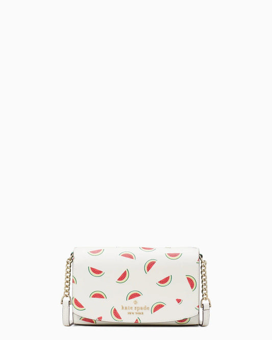 Kate Spade Staci Watermelon Party Printed Small Flap Crossbody