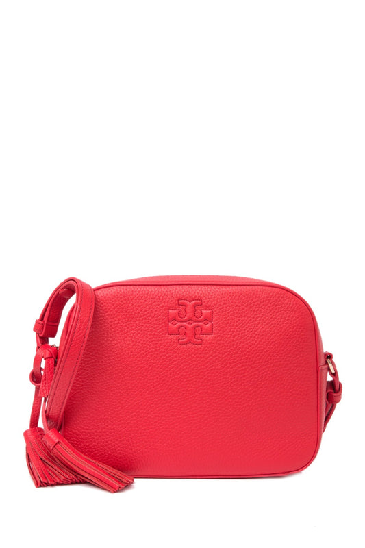 title:Tory Burch Brilliant Red Thea Shoulder Bag;color:Brilliant Red