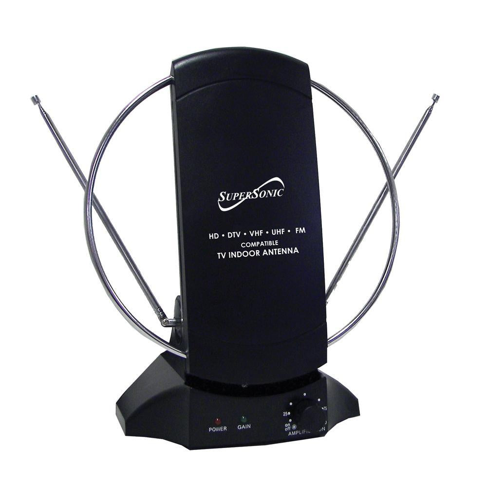 title:Supersonic HDTV Digital Amplified Indoor Antenna;color:Black