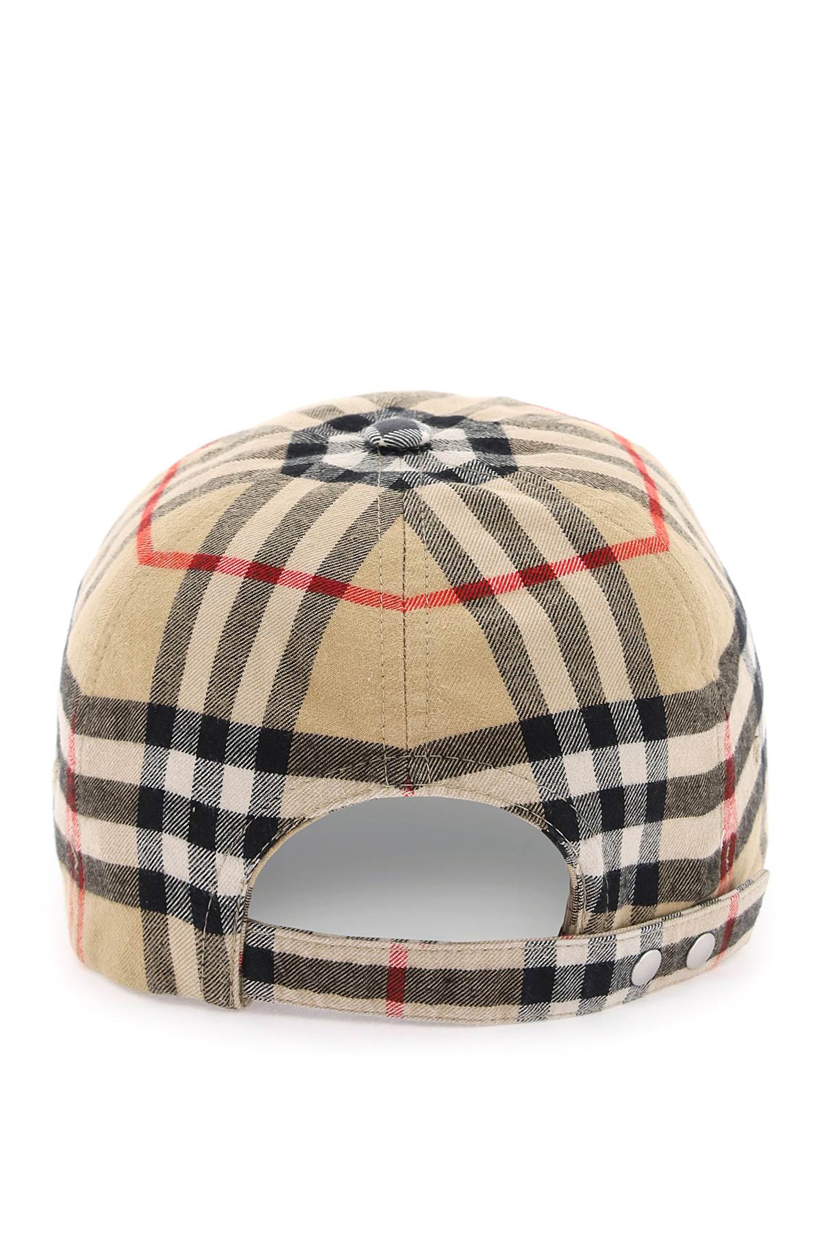 Burberry Check Cotton Baseball Cap