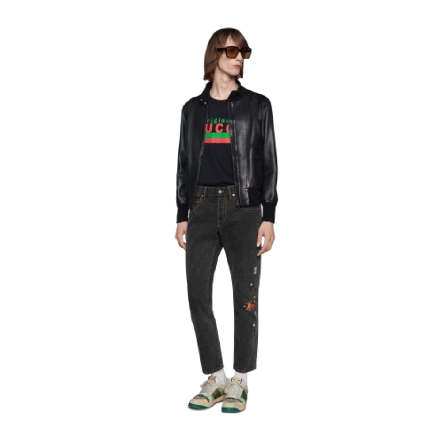 Gucci Tapered Embroidered Jeans