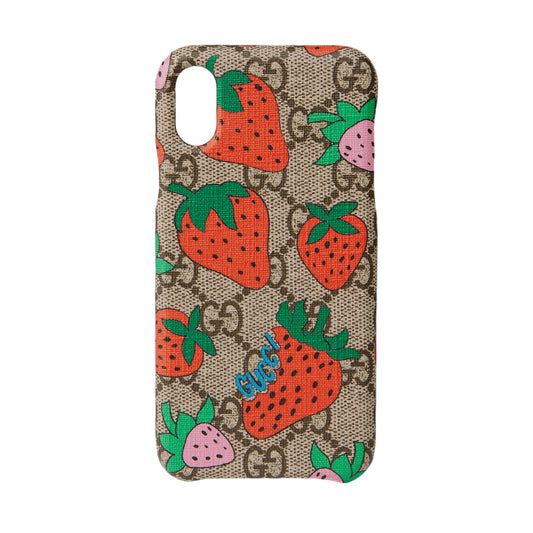 Gucci iPhone X/XS case with Gucci Strawberry