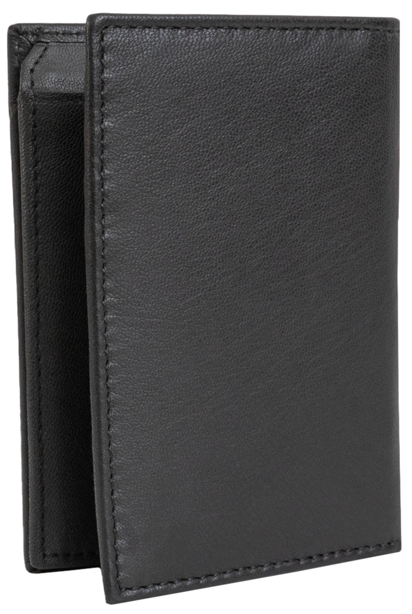 Jack Abrahams Bi-Fold RFID Wallet With Flip ID Window Pocket