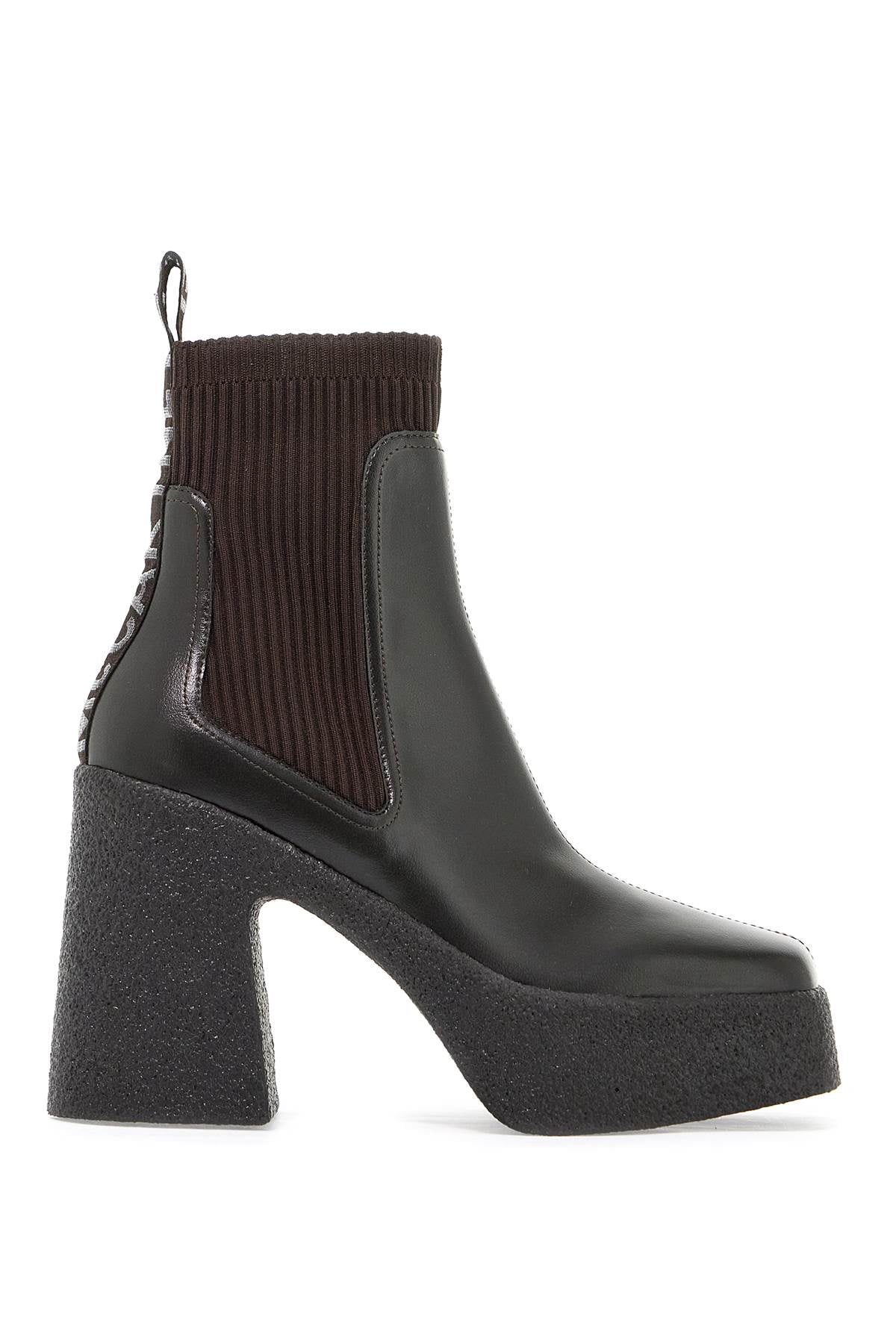 Stella Mccartney Skyla Sock Ankle Boots With Heel