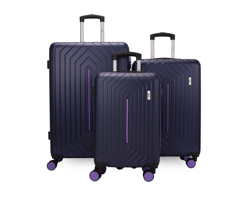 Mona ABS Hard shell Lightweight 360 Dual Spinning Wheels Combo Lock 28" 24", 20" 3 Piece Luggage Set