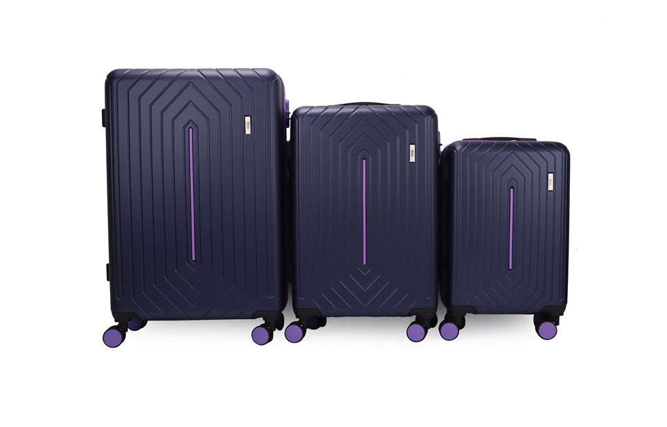 Mona ABS Hard shell Lightweight 360 Dual Spinning Wheels Combo Lock 28" 24", 20" 3 Piece Luggage Set