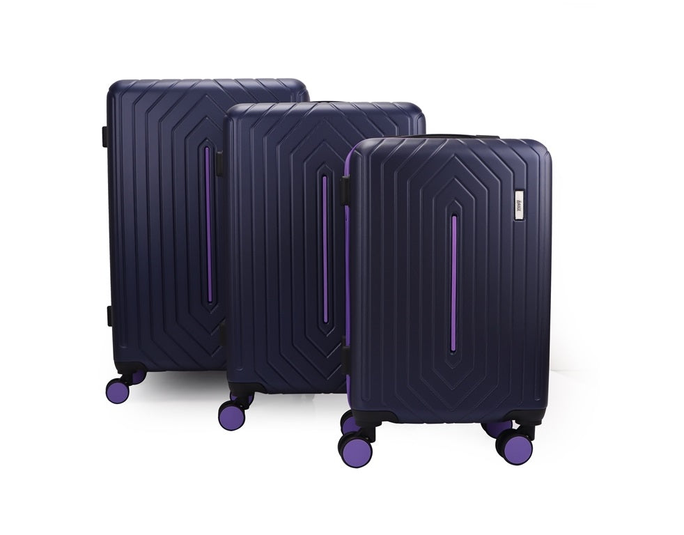 Mona ABS Hard shell Lightweight 360 Dual Spinning Wheels Combo Lock 28" 24", 20" 3 Piece Luggage Set