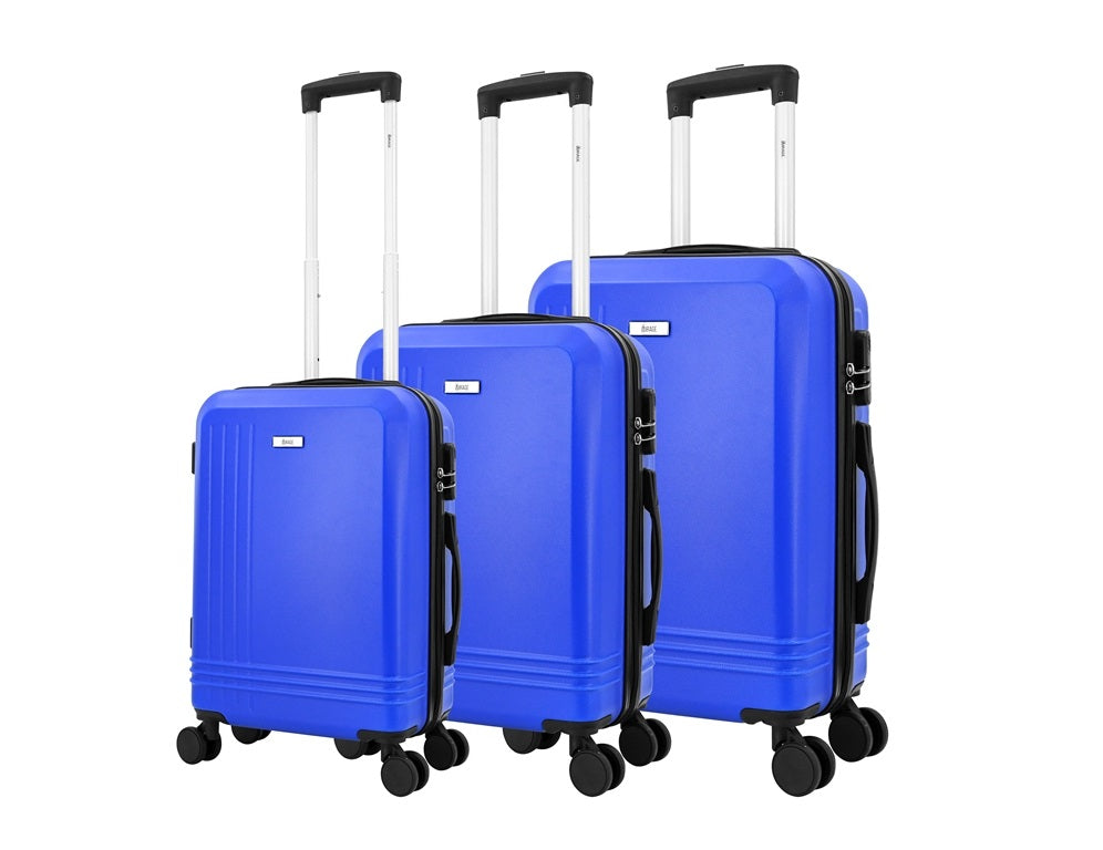 Alisa ABS Hard shell Lightweight 360 Dual Spinning Wheels Combo Lock 28" 24", 20" 3 Piece Luggage Set