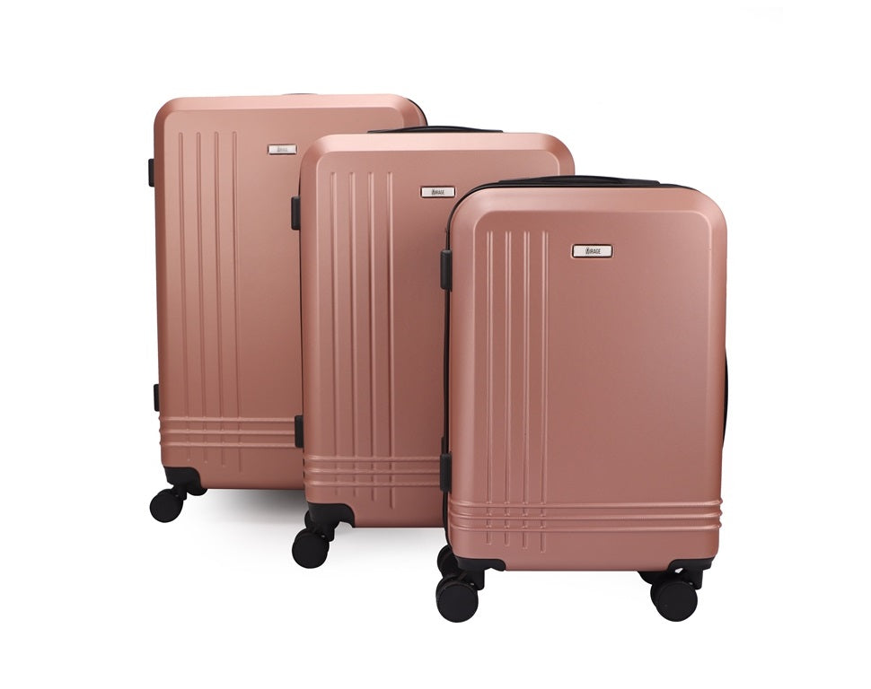 Alisa ABS Hard shell Lightweight 360 Dual Spinning Wheels Combo Lock 28" 24", 20" 3 Piece Luggage Set