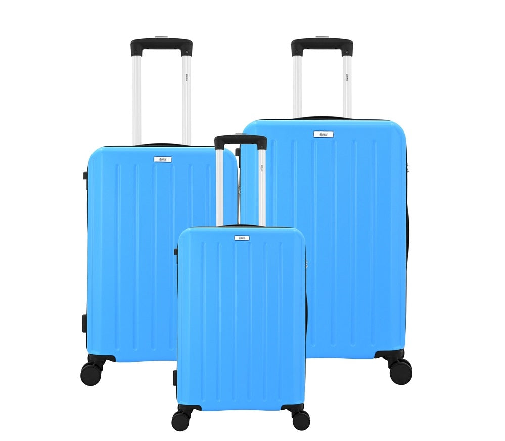 Alisa ABS Hard shell Lightweight 360 Dual Spinning Wheels Combo Lock 28" 24", 20" 3 Piece Luggage Set