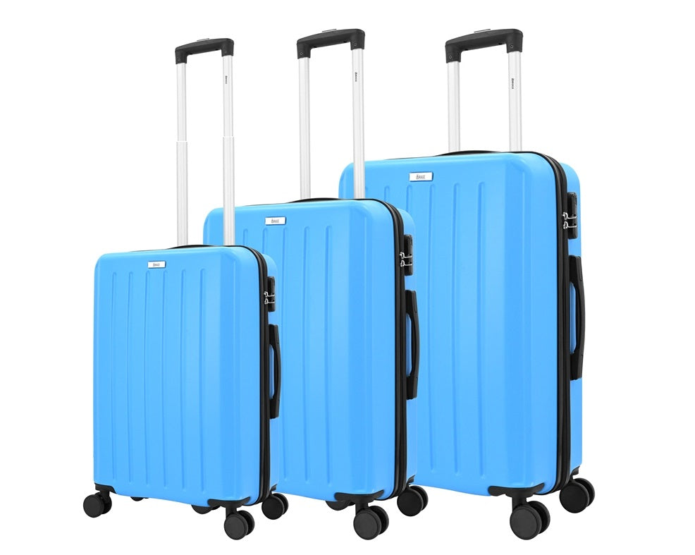 Noble ABS Hard shell Lightweight 360 Dual Spinning Wheels Combo Lock 28" 24", 20" 3 Piece Luggage Set