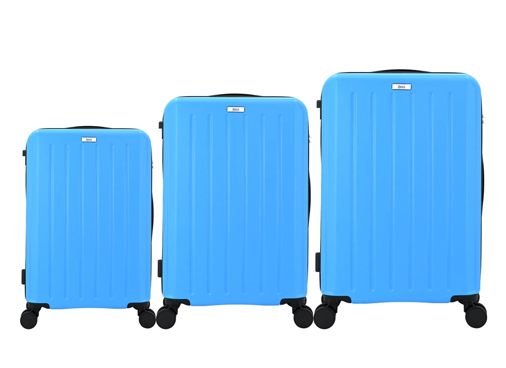 Noble ABS Hard shell Lightweight 360 Dual Spinning Wheels Combo Lock 28" 24", 20" 3 Piece Luggage Set