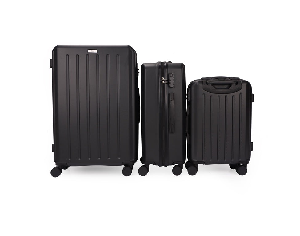 Noble ABS Hard shell Lightweight 360 Dual Spinning Wheels Combo Lock 28" 24", 20" 3 Piece Luggage Set