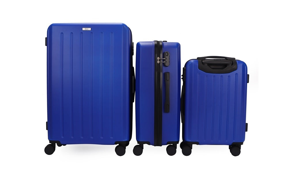 Noble ABS Hard shell Lightweight 360 Dual Spinning Wheels Combo Lock 28" 24", 20" 3 Piece Luggage Set