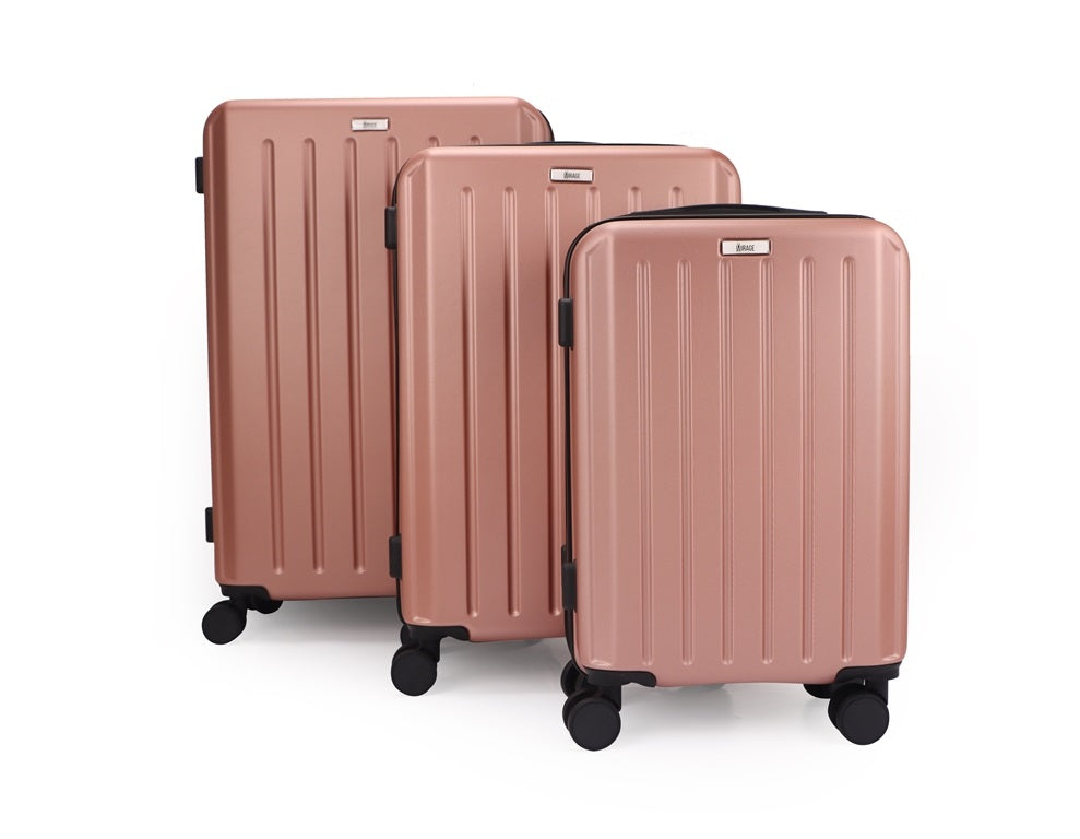 Noble ABS Hard shell Lightweight 360 Dual Spinning Wheels Combo Lock 28" 24", 20" 3 Piece Luggage Set