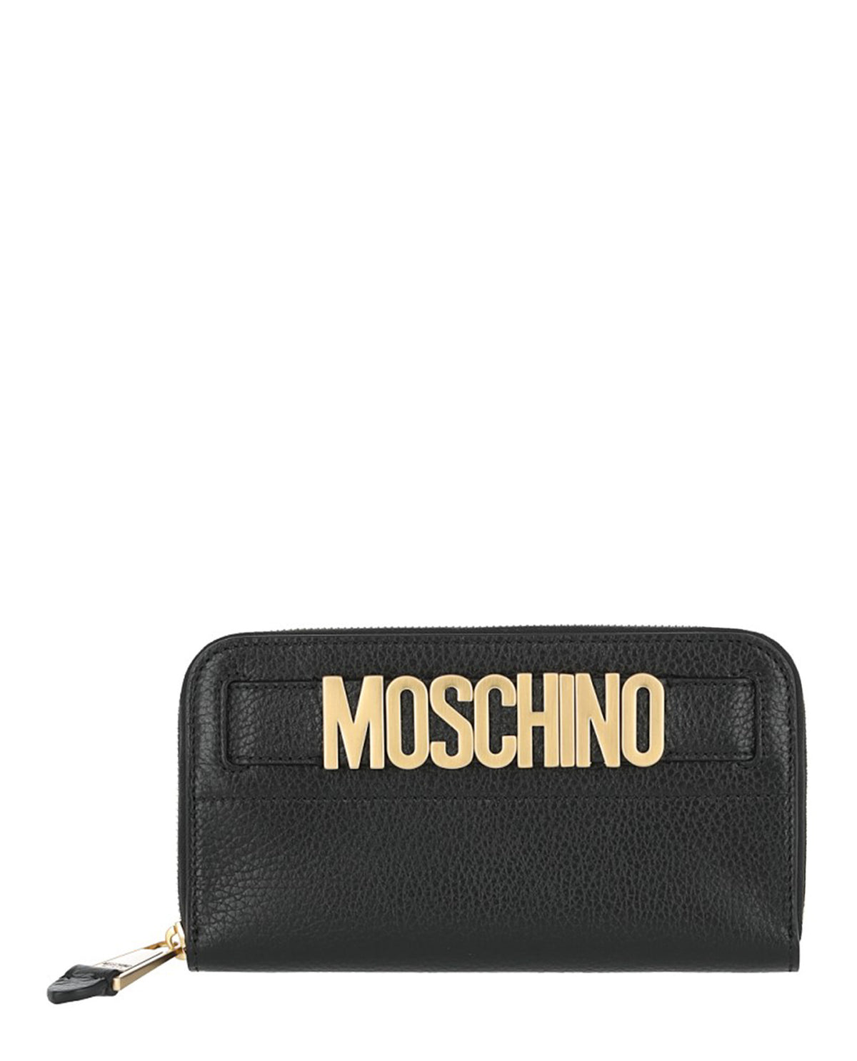 Moschino Zip Around Leather Wallet– Ruumur