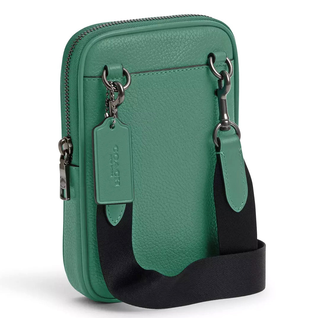 title:Coach Men's Aden Crossbody;color:Bright Green