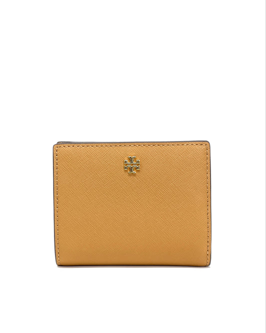 title:Tory Burch Tiramisu / New Ivory Emerson Colorblock Mini Wallet;color:Tiramisu / New Ivory