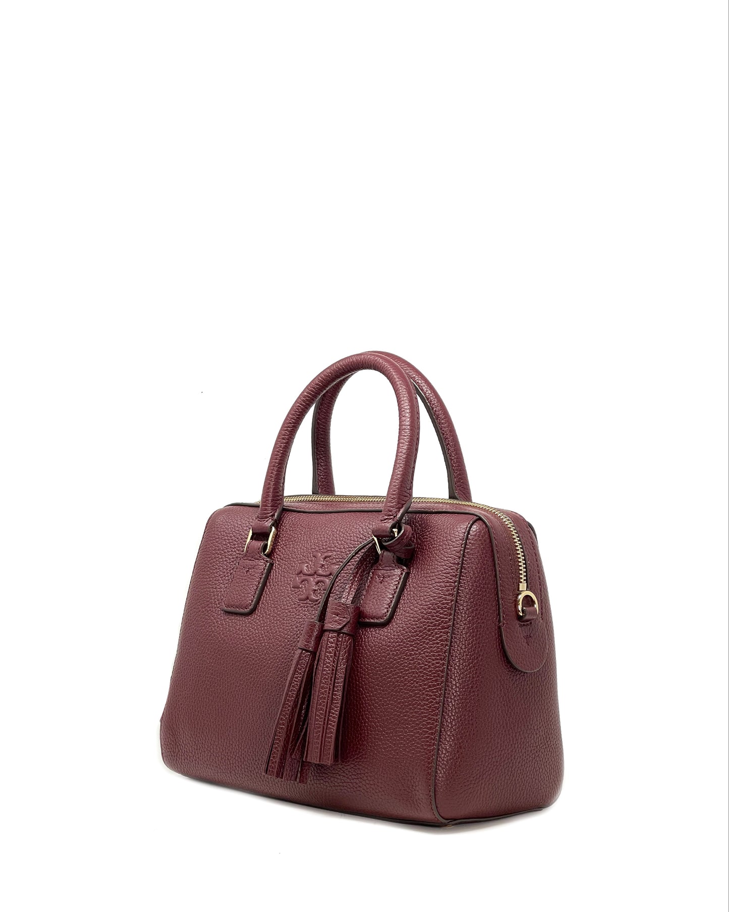 Tory Burch Claret Thea Web Small Satchel