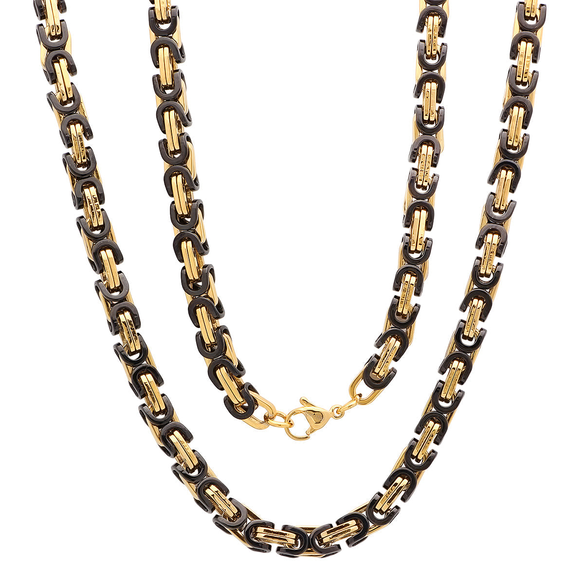 SteelTime Luxe Byzantine Chain Necklace