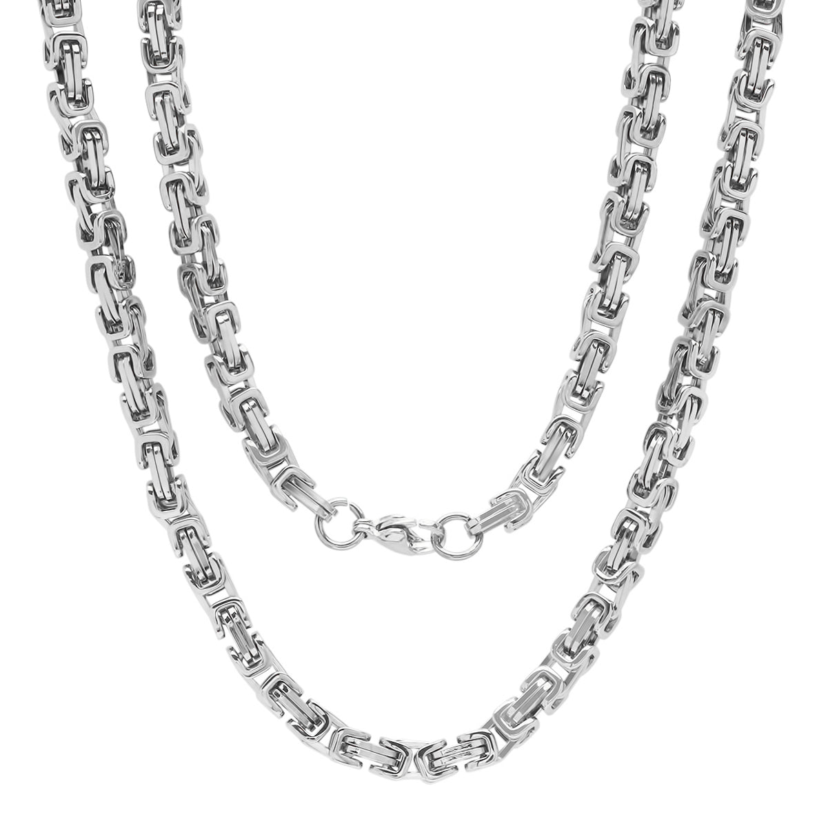 SteelTime Luxe Byzantine Chain Necklace