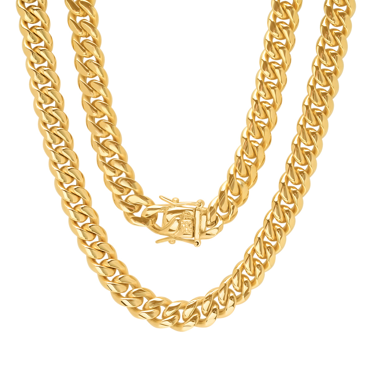 XL Miami Cuban Link Luxe Lock Necklace - Ruumur