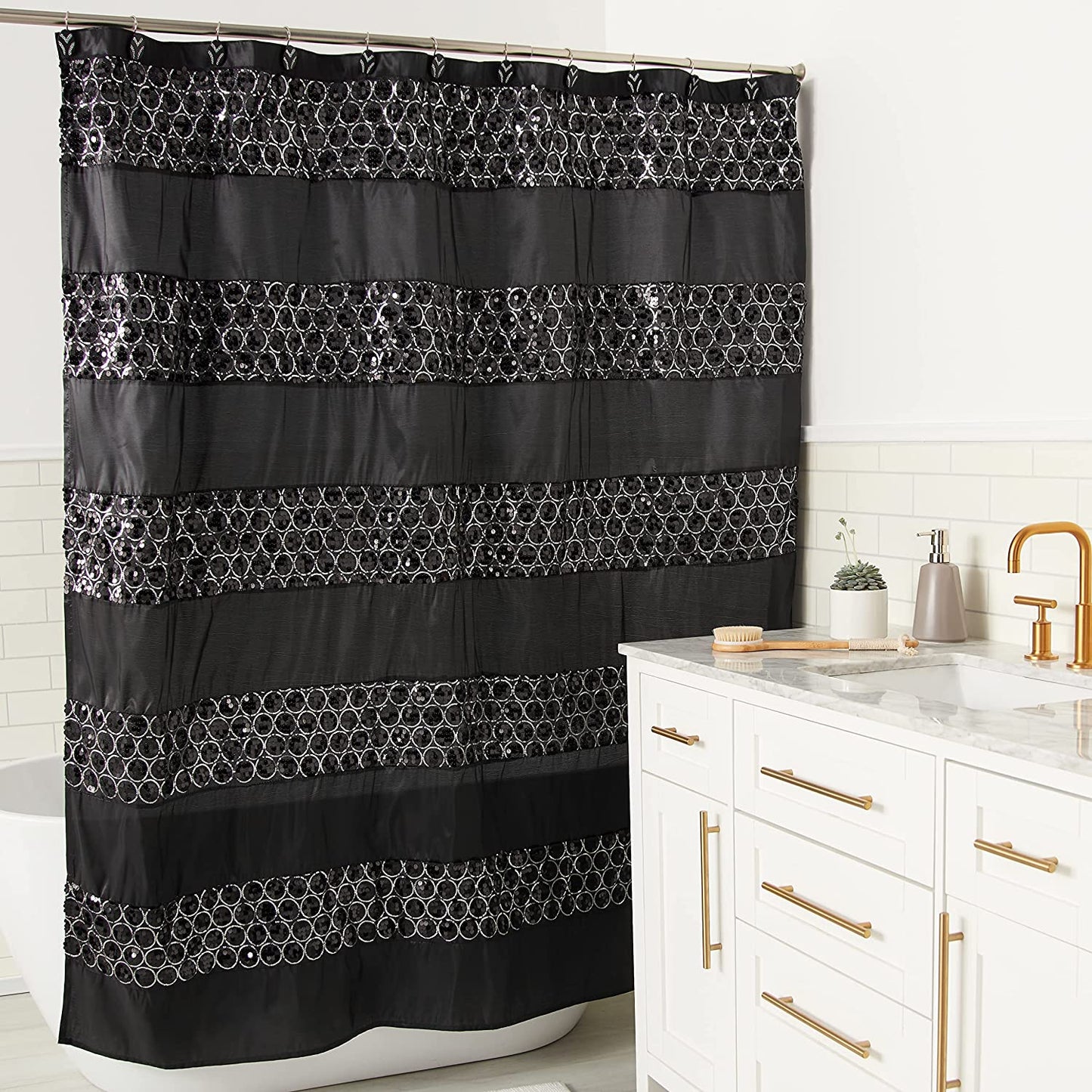 Zahari Home Shower Curtain Classic Fabric Shower Curtain Unique Design Custom Shower Curtain Western Country Shower Curtain