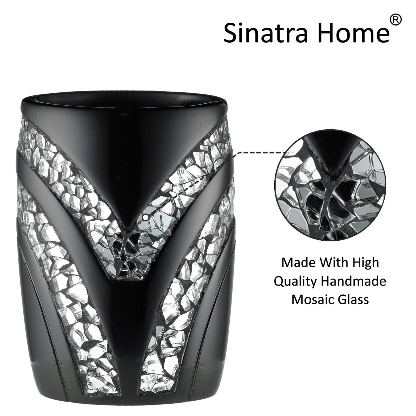 Zahari Home Stylish Tumbler Modern Classic Luxury Decor Animal Print Western Design Bathroom Cup