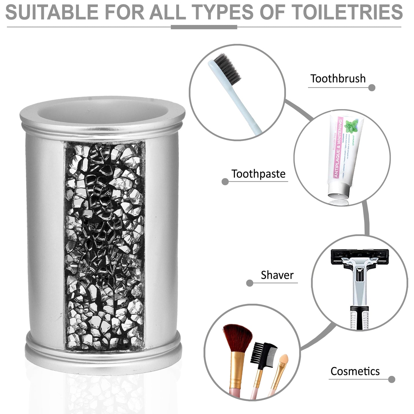 Zahari Home Stylish Tumbler Modern Classic Luxury Decor Animal Print Western Design Bathroom Cup