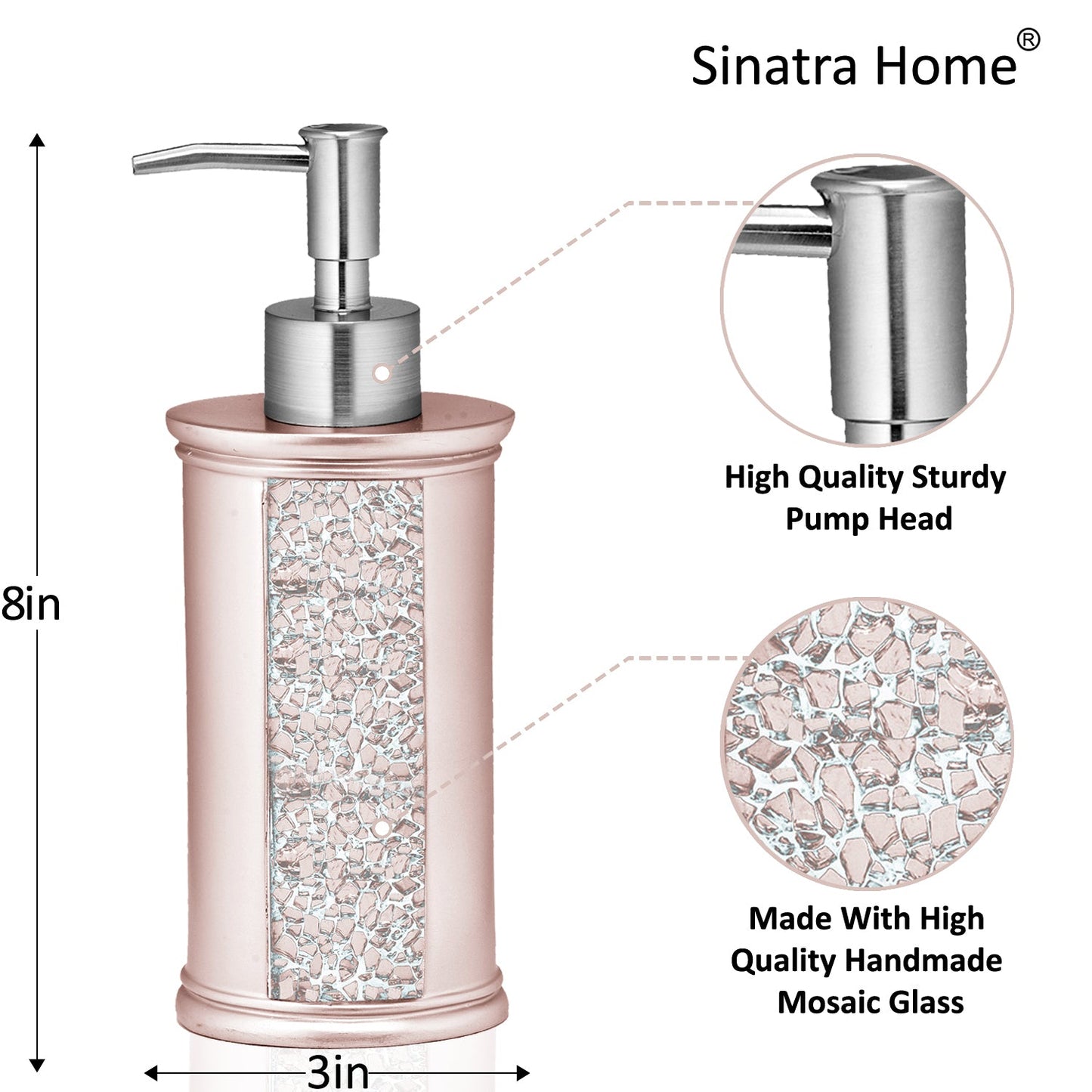 Zahari Home Stylish Soap Dispenser Modern Classic Luxury Decor Animal Print Western Design Lotion Pump