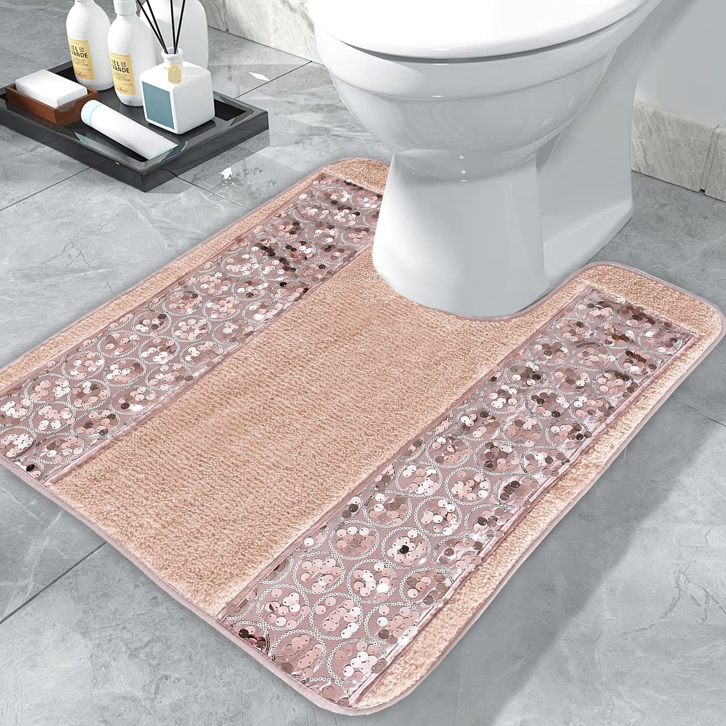 Zahari Home Bathroom Contour Classic Luxury Bath Rug Contemporary Decor Beautiful Shower Mat Unique Design Stylish Bathroom Contour Bath Shower Tub Decor Western Country