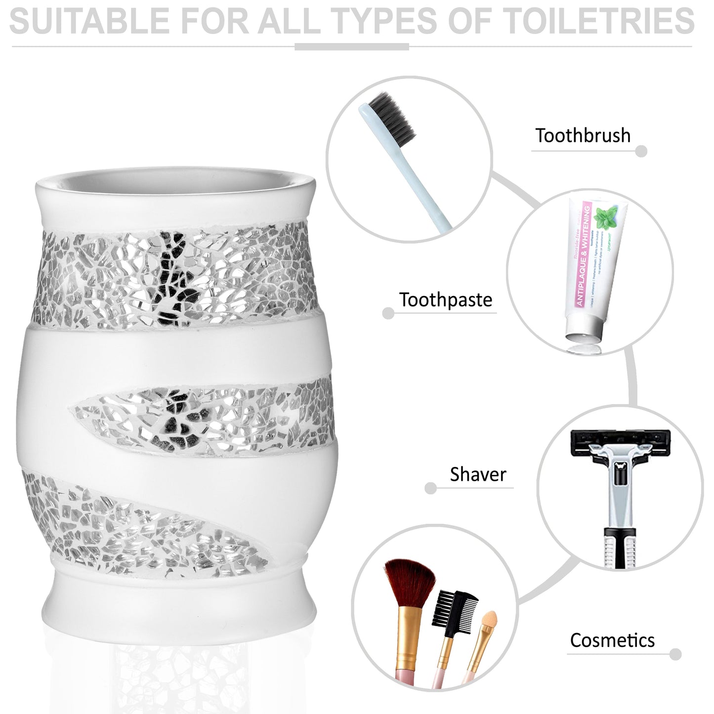 Zahari Home Stylish Tumbler Modern Classic Luxury Decor Animal Print Western Design Bathroom Cup