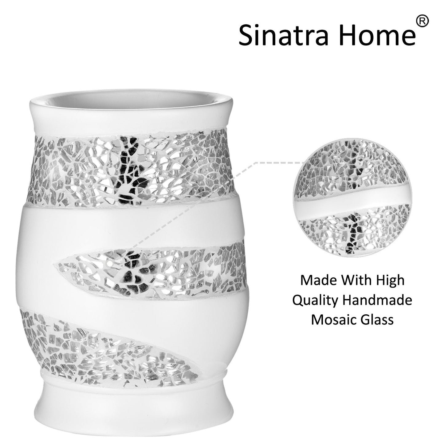 Zahari Home Stylish Tumbler Modern Classic Luxury Decor Animal Print Western Design Bathroom Cup