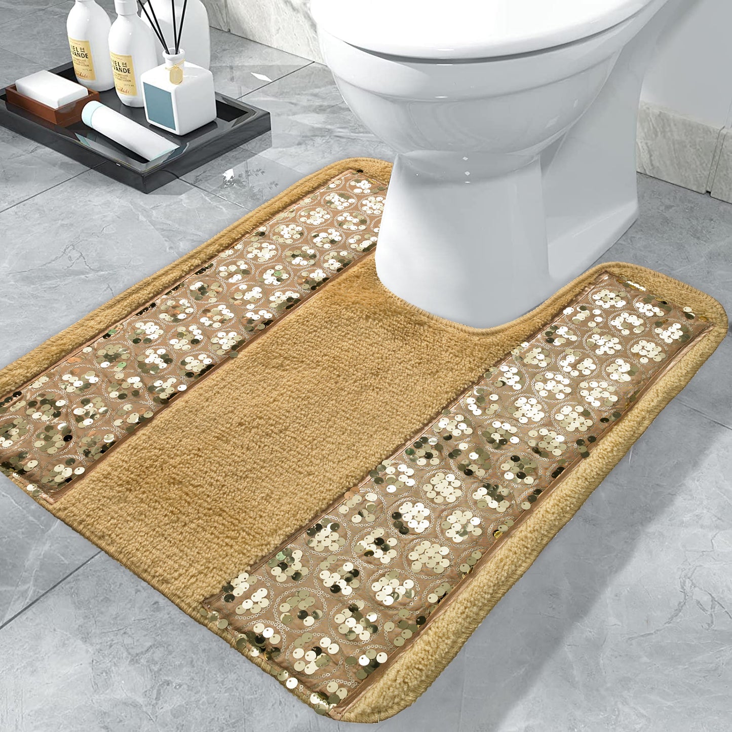 Zahari Home Bathroom Contour Classic Luxury Bath Rug Contemporary Decor Beautiful Shower Mat Unique Design Stylish Bathroom Contour Bath Shower Tub Decor Western Country