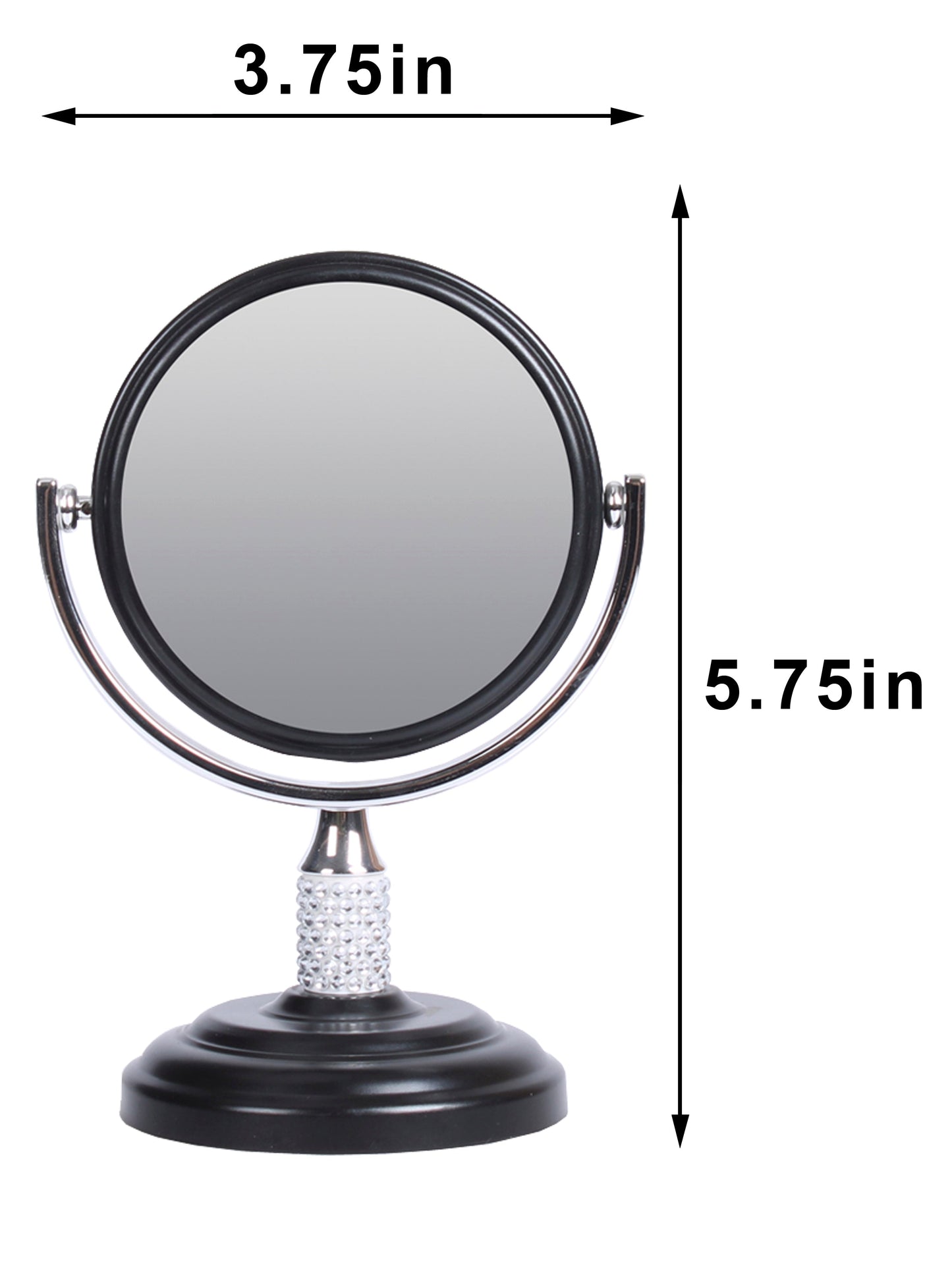 Large Magnifying Makeup Mirror Double Sided with Stand, Desk Mirror Vanity Mirror Cosmetic Mirror Countertop Mirror 1X/5X Magnification 360 degree swirl, Large 8.50 inch Mirror