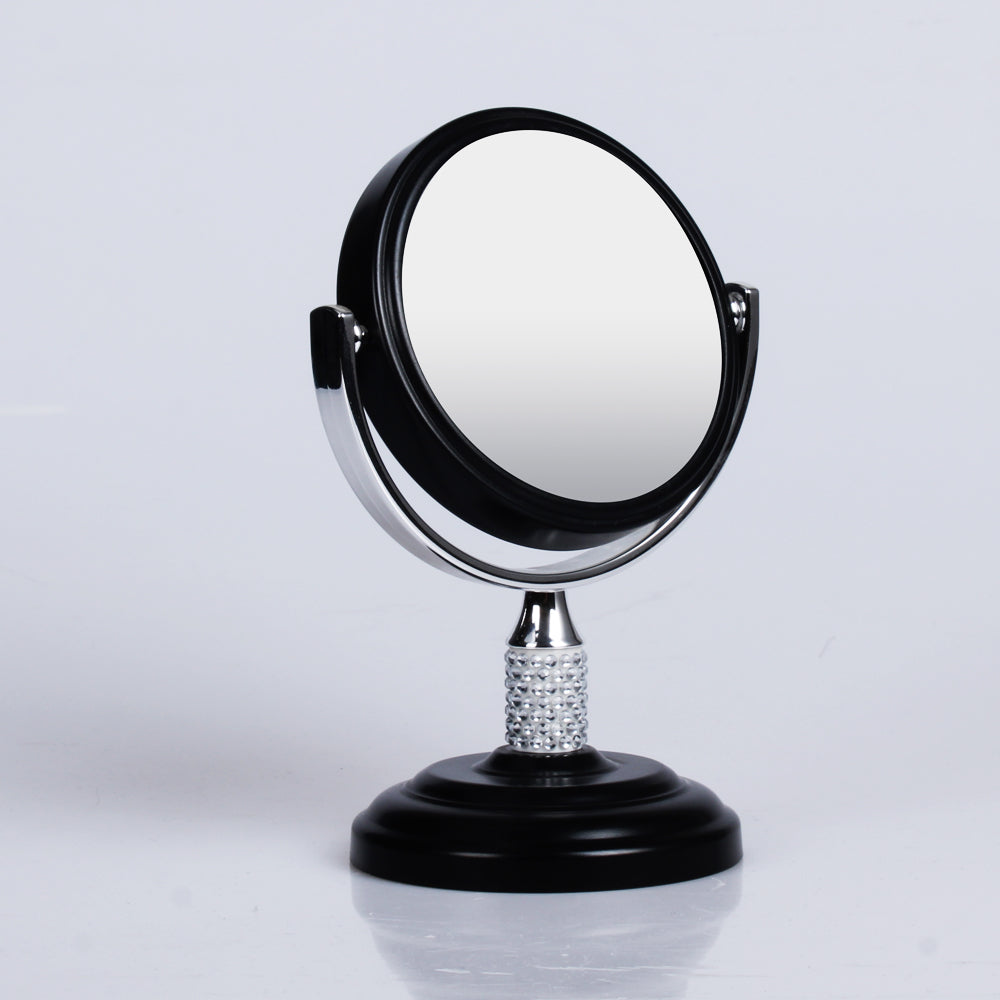 Large Magnifying Makeup Mirror Double Sided with Stand, Desk Mirror Vanity Mirror Cosmetic Mirror Countertop Mirror 1X/5X Magnification 360 degree swirl, Large 8.50 inch Mirror